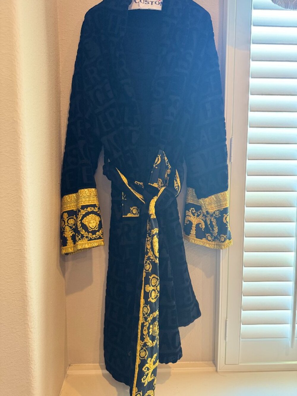 Versace bathrobe